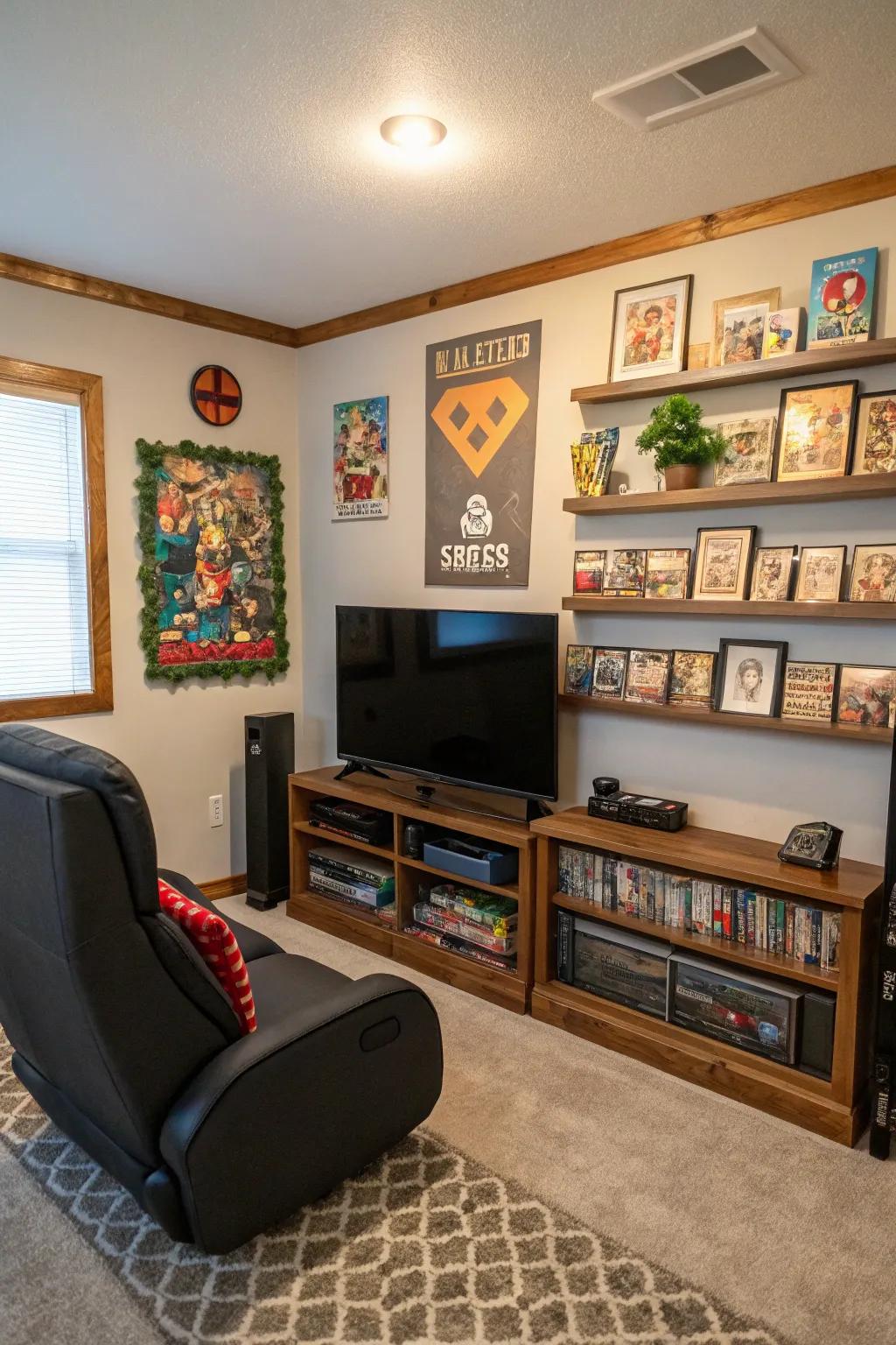 Art you make yourself makes your gaming room truly yours.