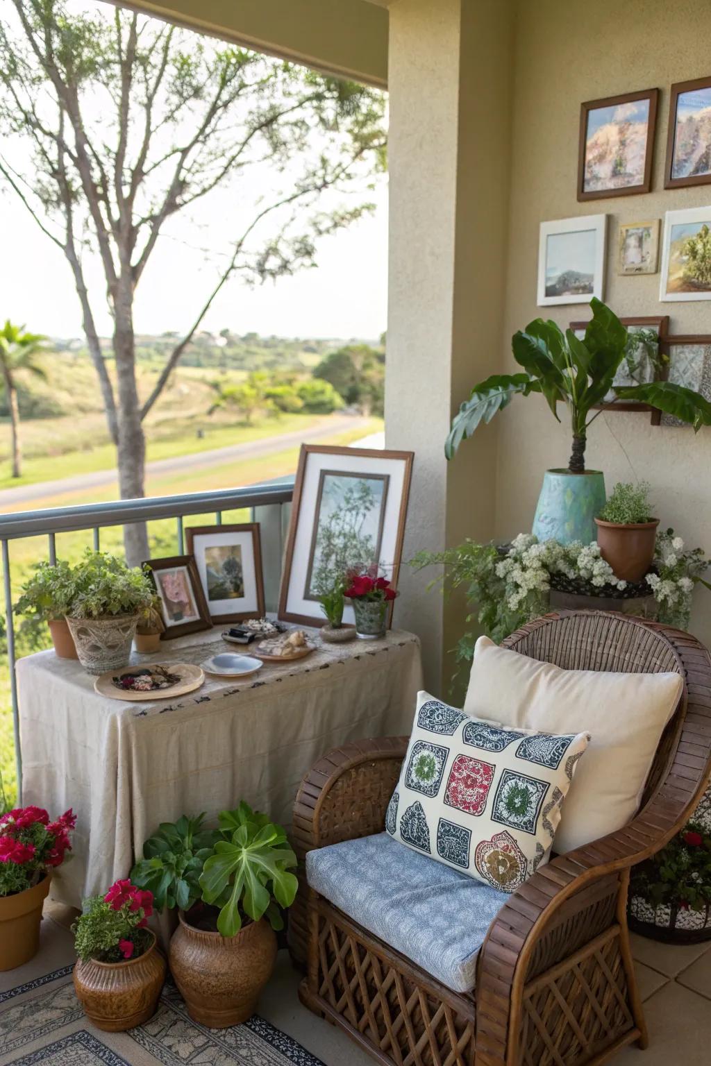 Render your lanai uniquely yours with personal and meaningful decor.
