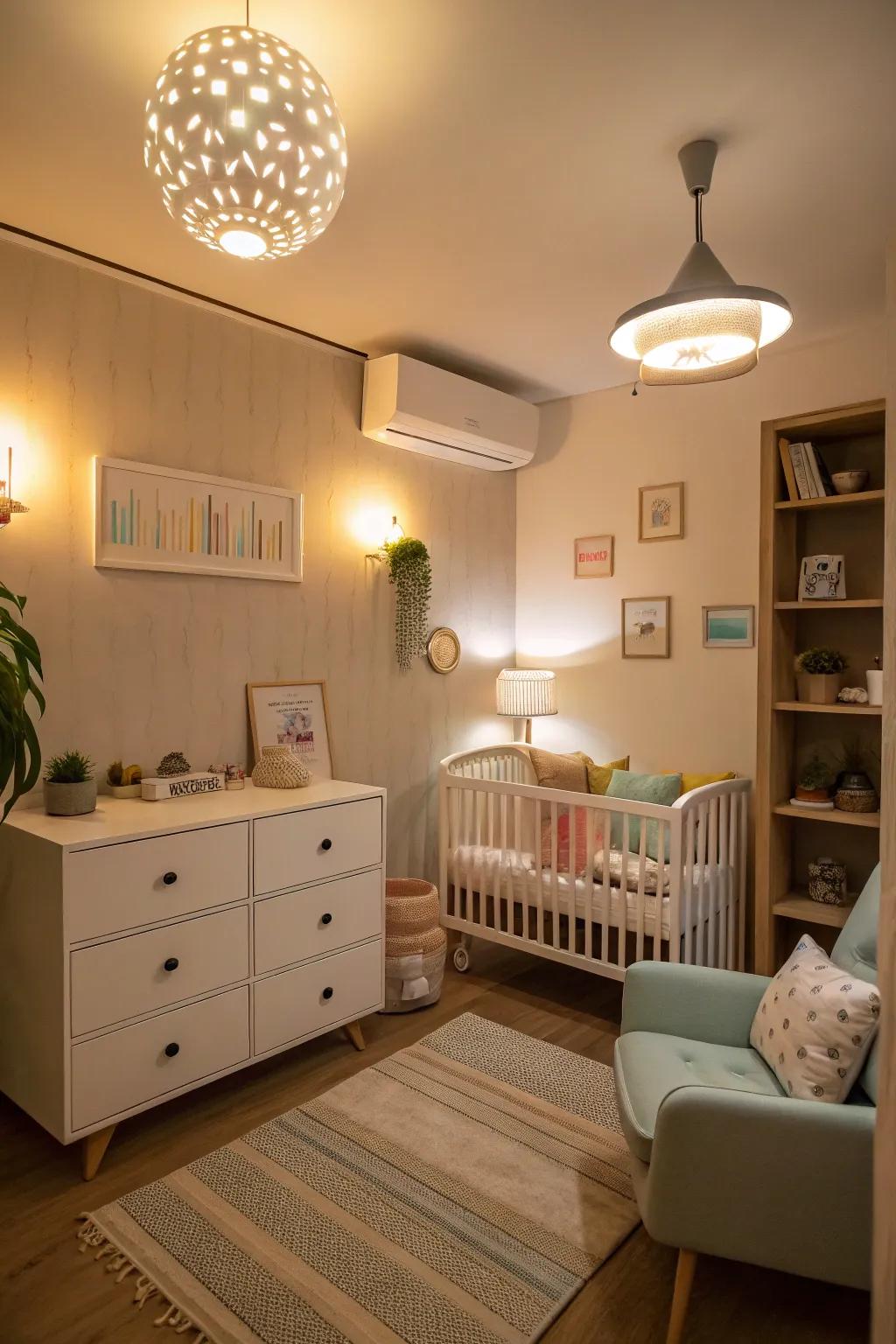 Smart lighting offers convenience and enhances ambiance.
