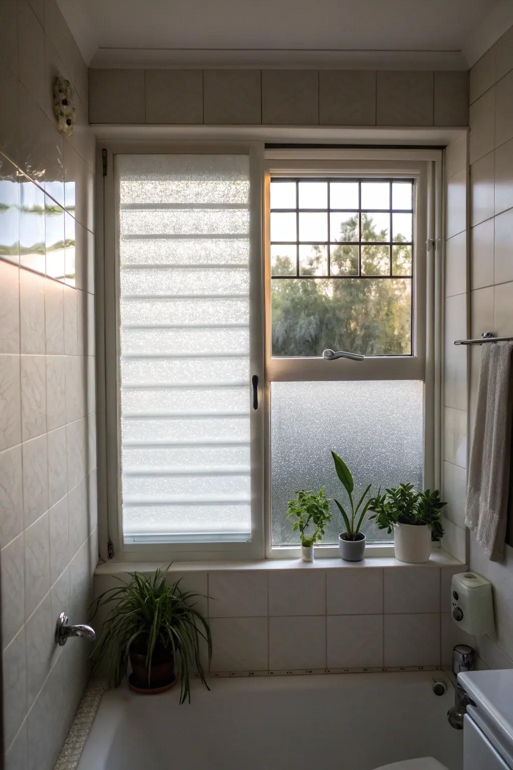 Chilled solutions afford privacy with light.