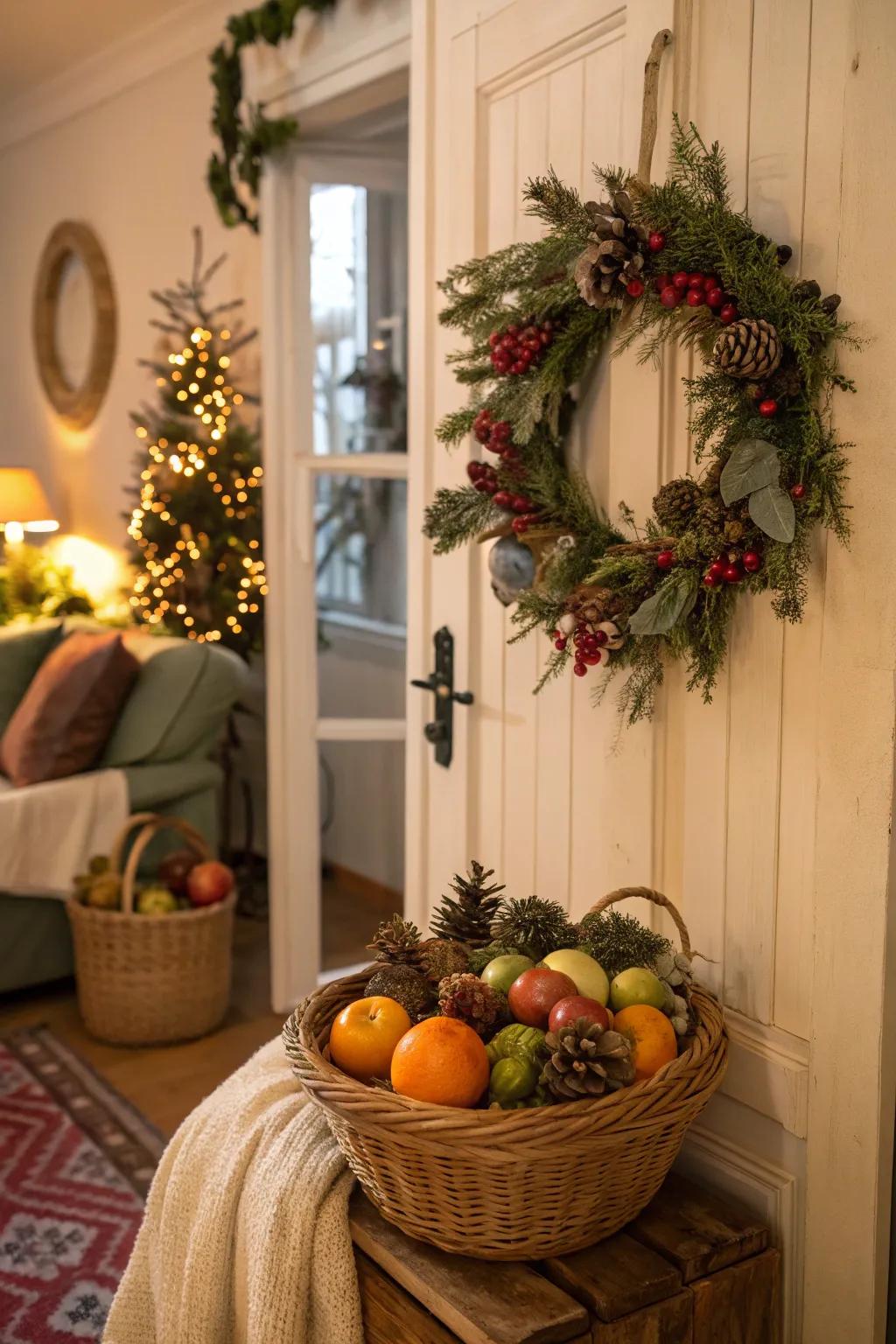 Seasonal touches imbue a home with currentness and appeal.