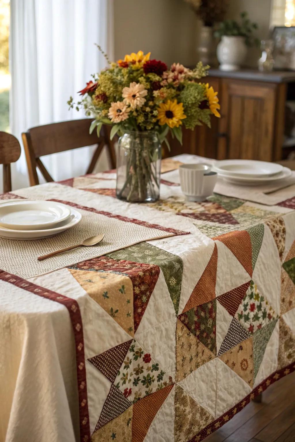 Stitched Covers add warmth and comfort to any dining experience.