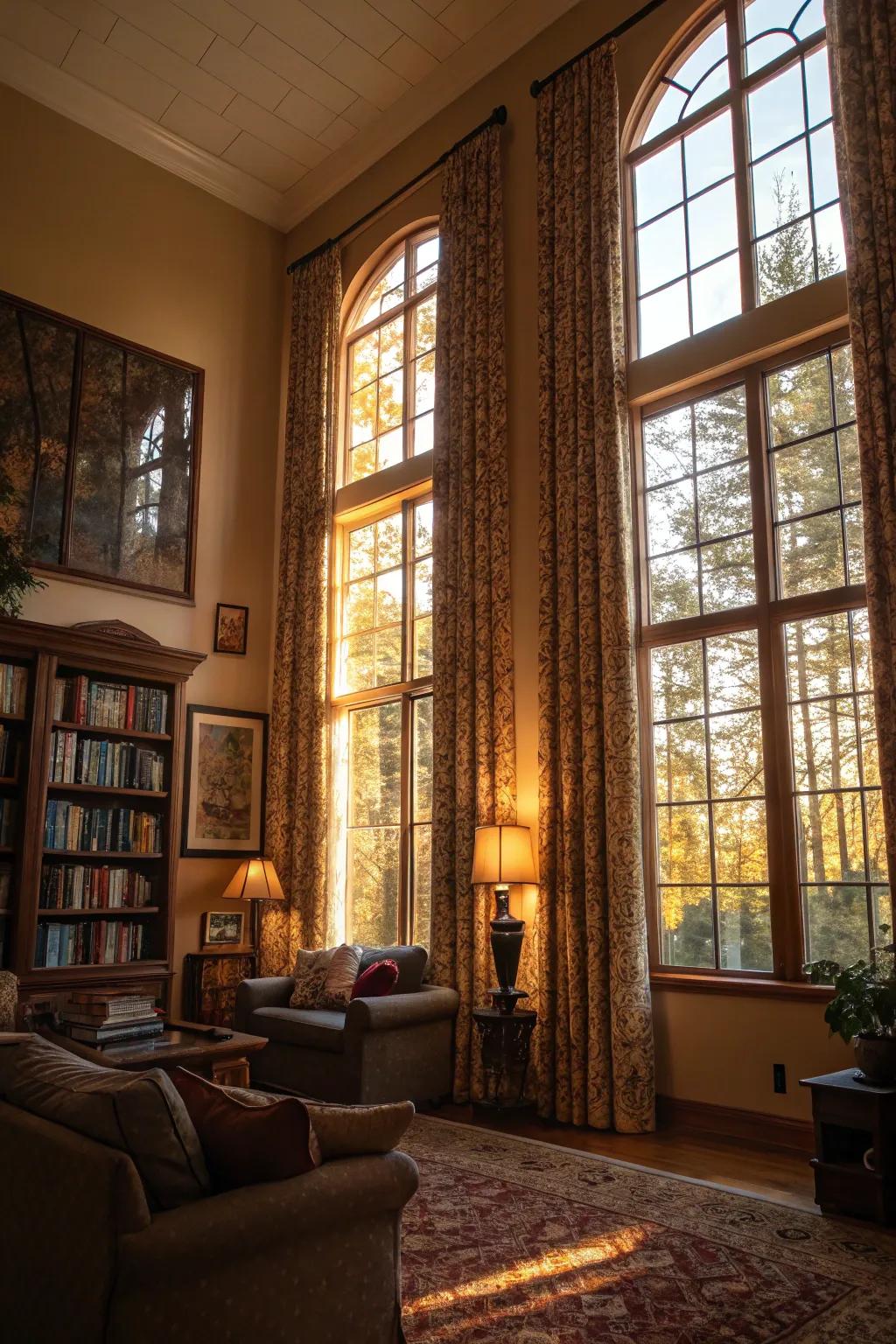 Embossed fabrics that enhance space ambiance.