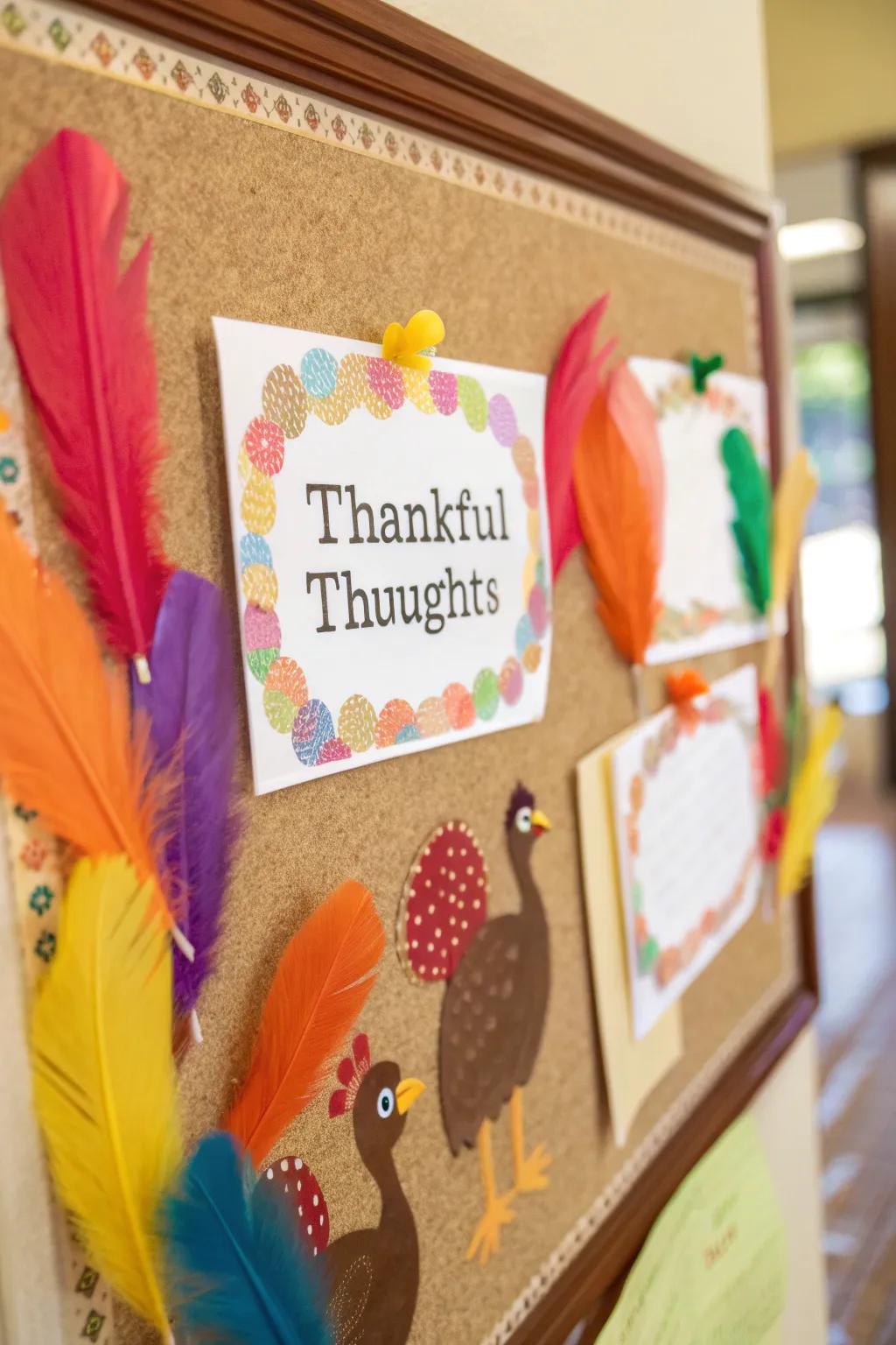 Turkey Plumes of Thankfulness integrating a playful dimension into appreciation.