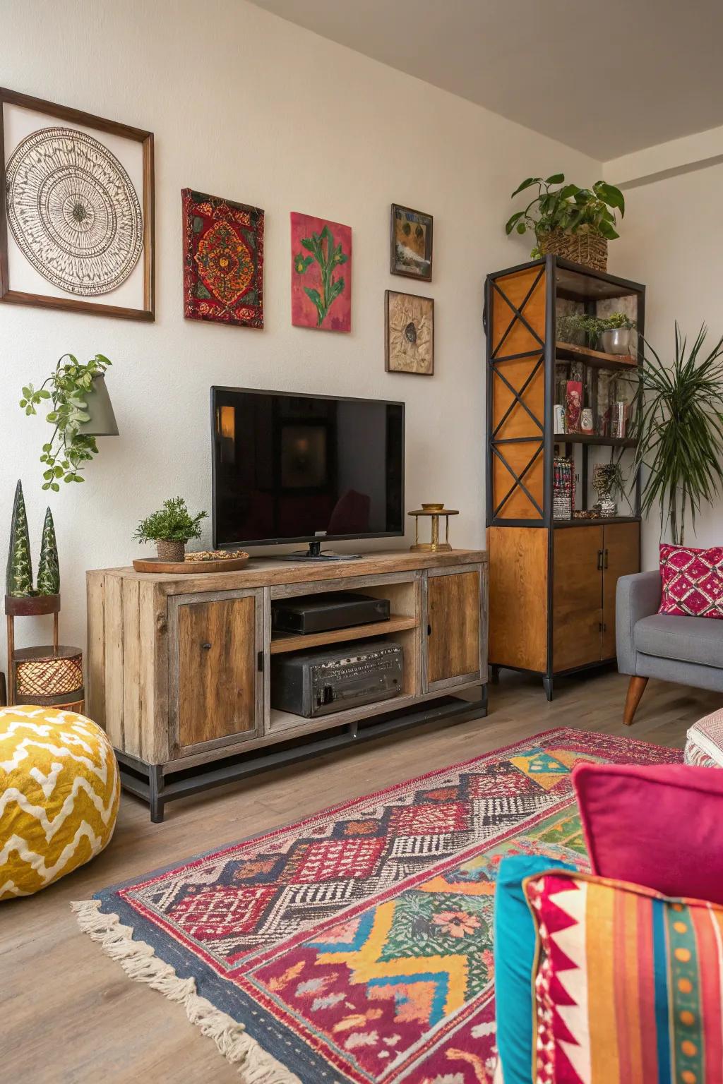 Eclectic designs inject character and a curated aesthetic.