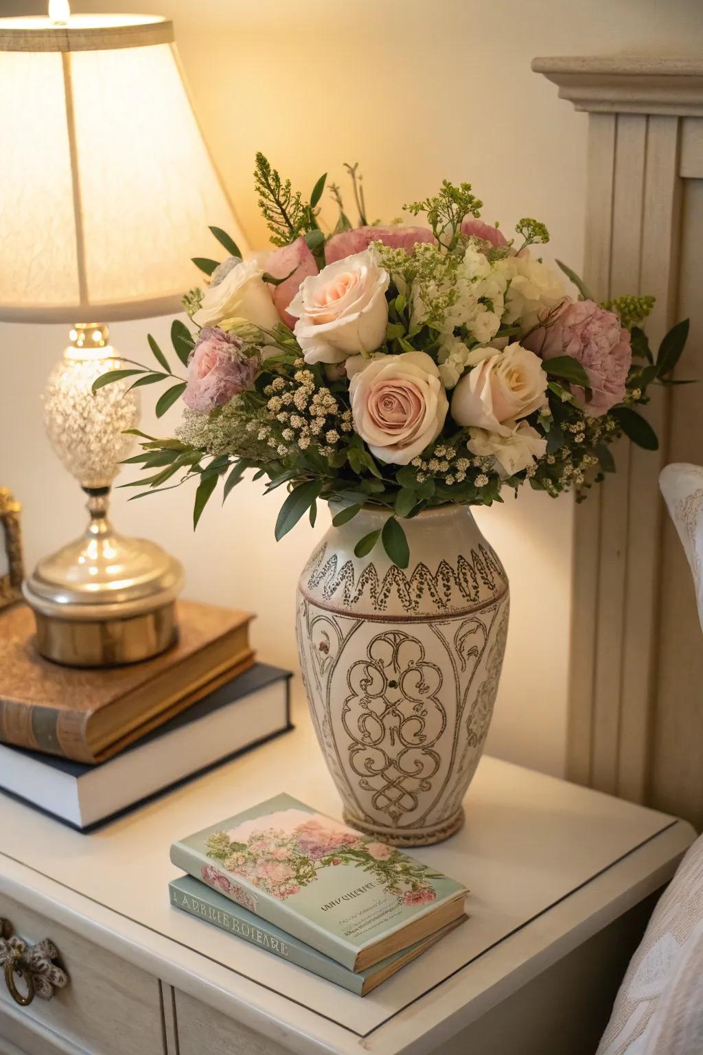 Delicate tones bouquet commemorating friendship and affection.
