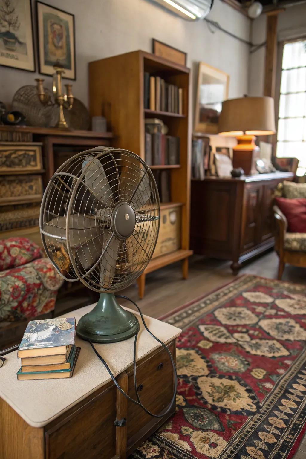 An era blower brings retro calmness to the footprint even as it remains at rest.