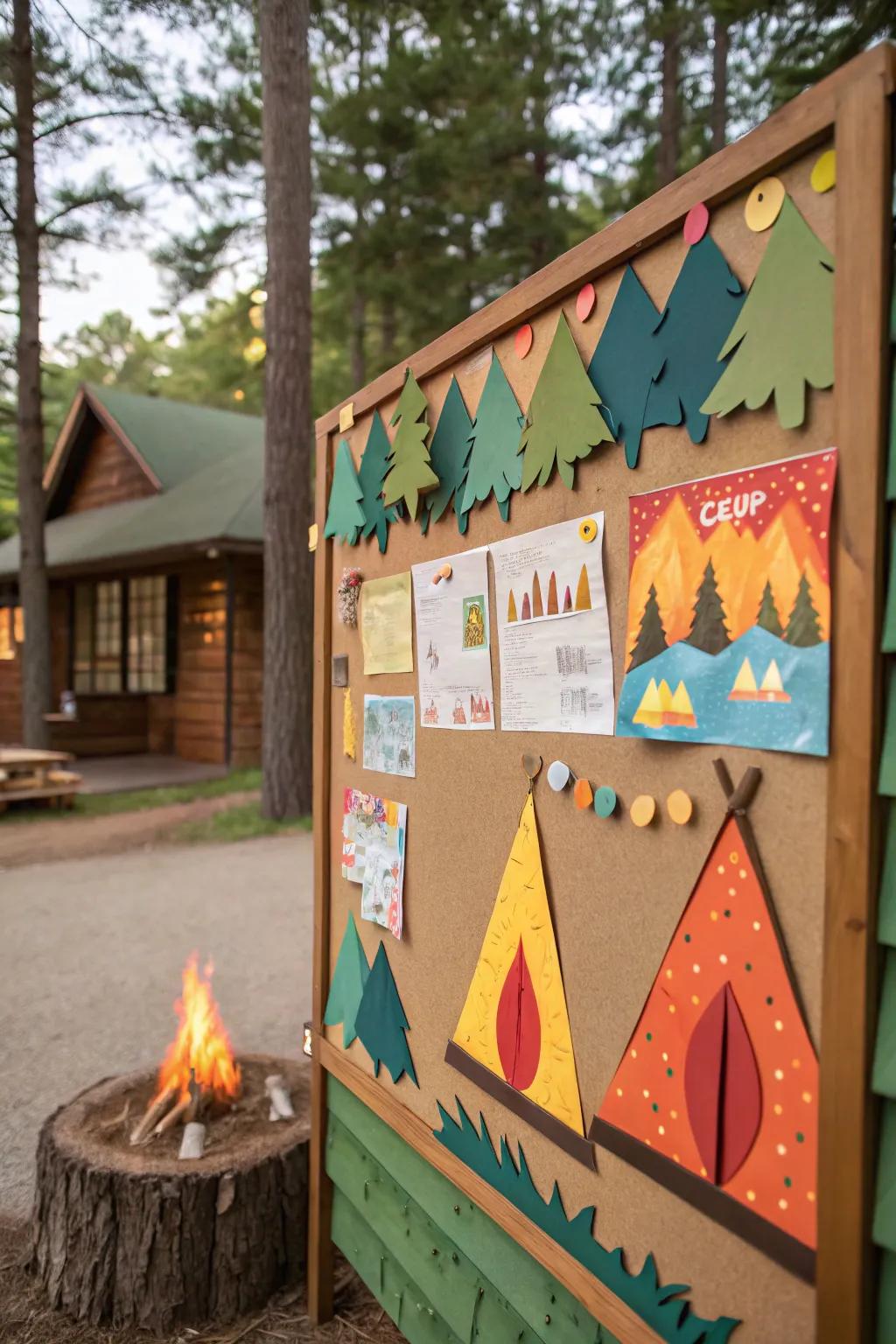 A camp-based board devised to promote a sense of belonging and community.