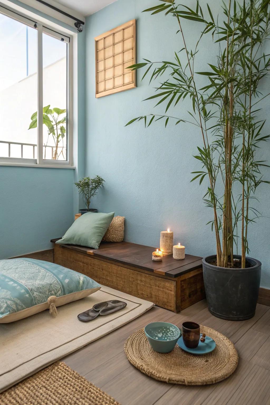 A tranquil Zen area encourages peacefulness and reprieve.