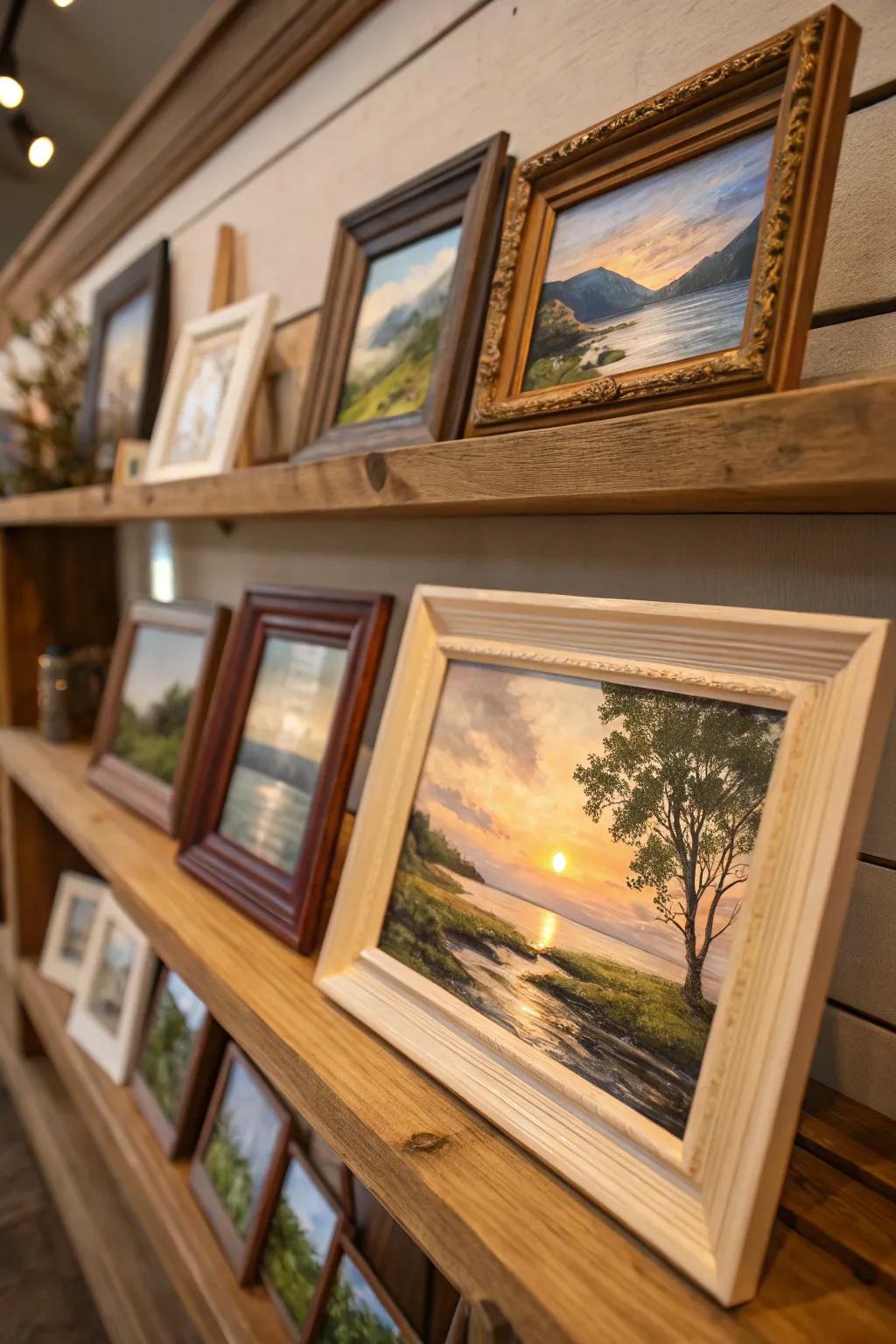 Delicate oil paintings capturing the essence of the natural world, an ideal present for the art enthusiast.