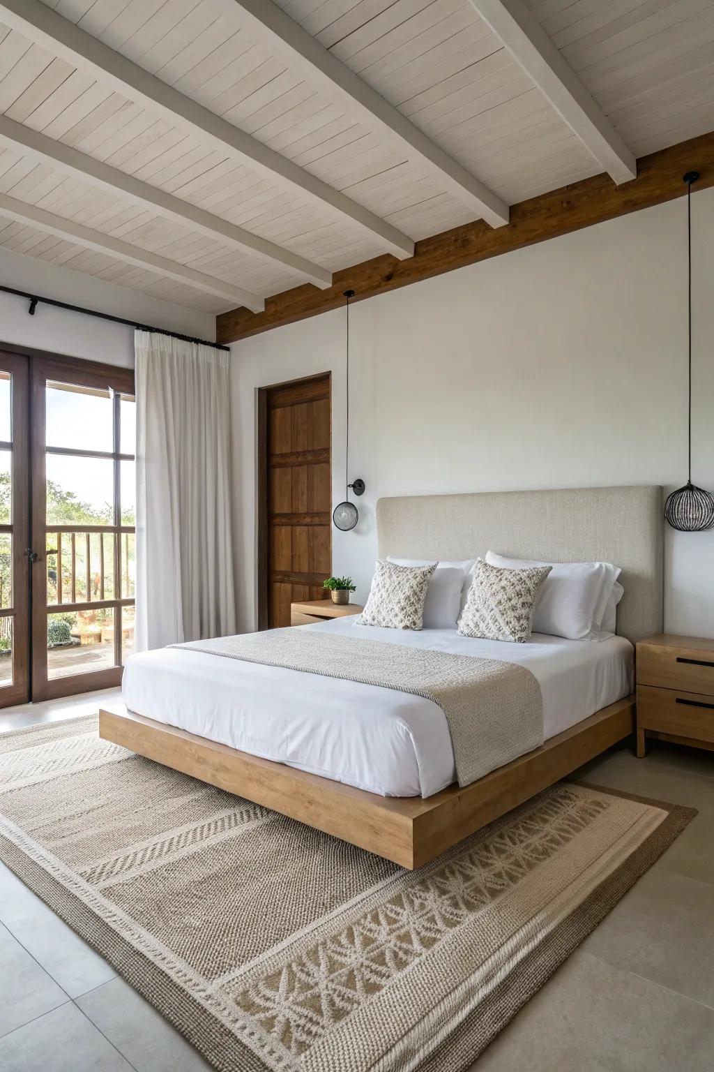 Platform beds are superb for attaining a neat, minimalist aesthetic.