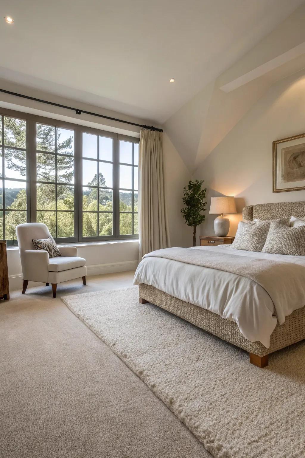 Lavish carpets create comfort and warmth with every step.