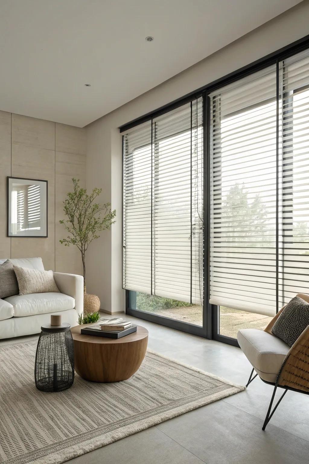 Sleek, minimalist coverings for a modern vibe.