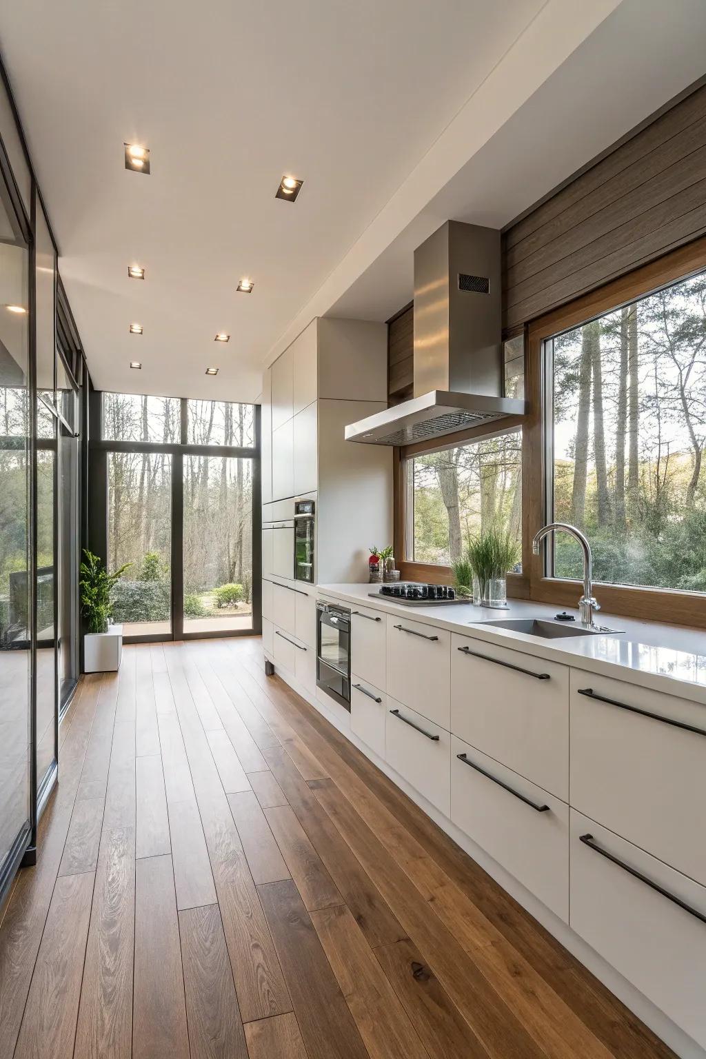 Composite wood provides the charm of wood with enhanced strength.