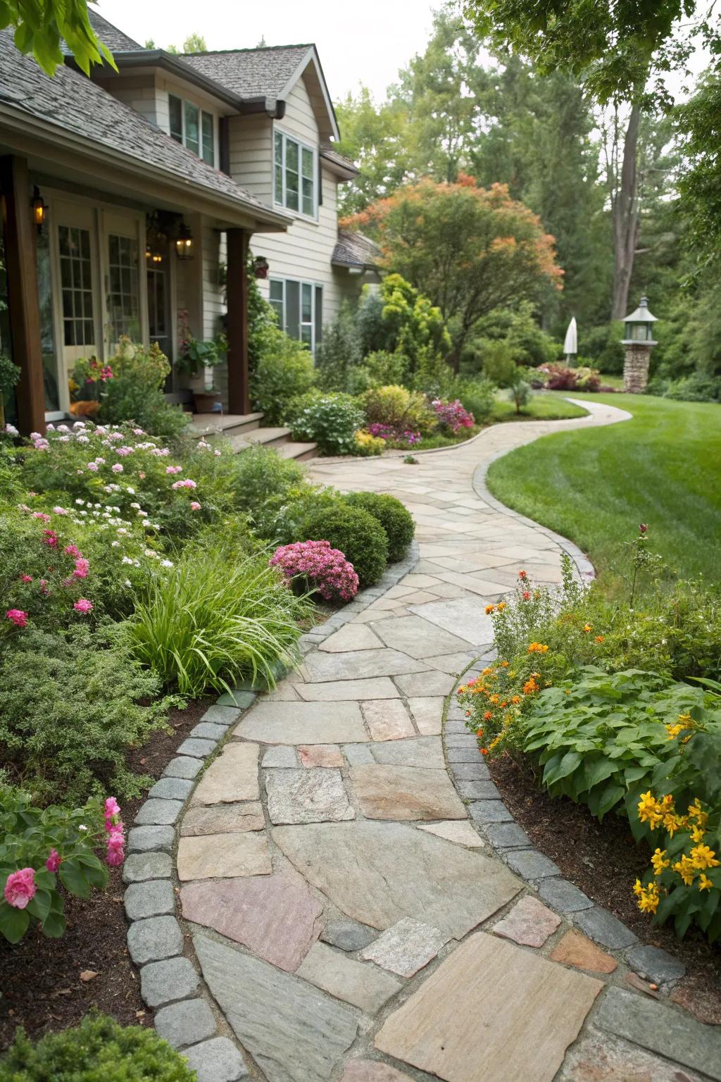 Design welcoming paths that lead visitors through your garden.