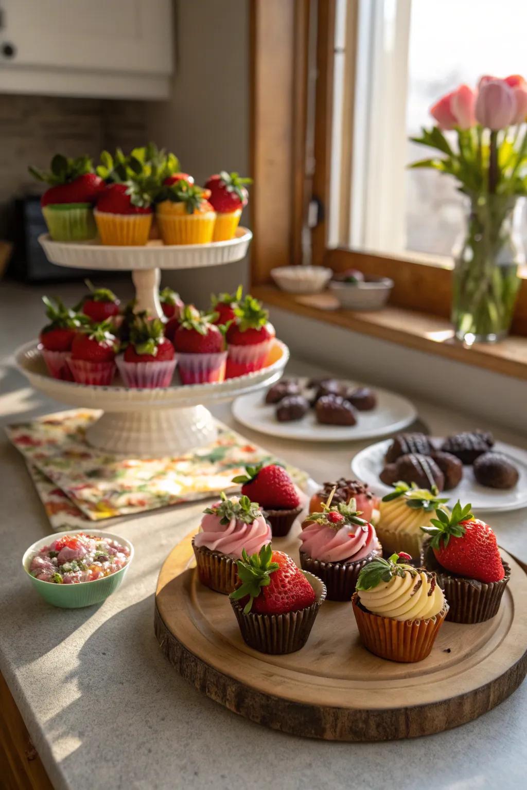 Ideal sugary treats for introducing a lovely touch to your grazing arrangement.