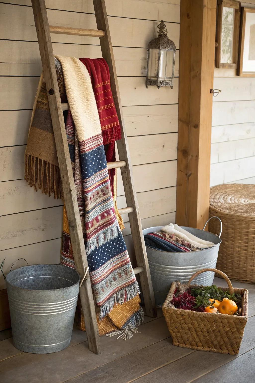 Rustic details boost the country house vibe of any space.