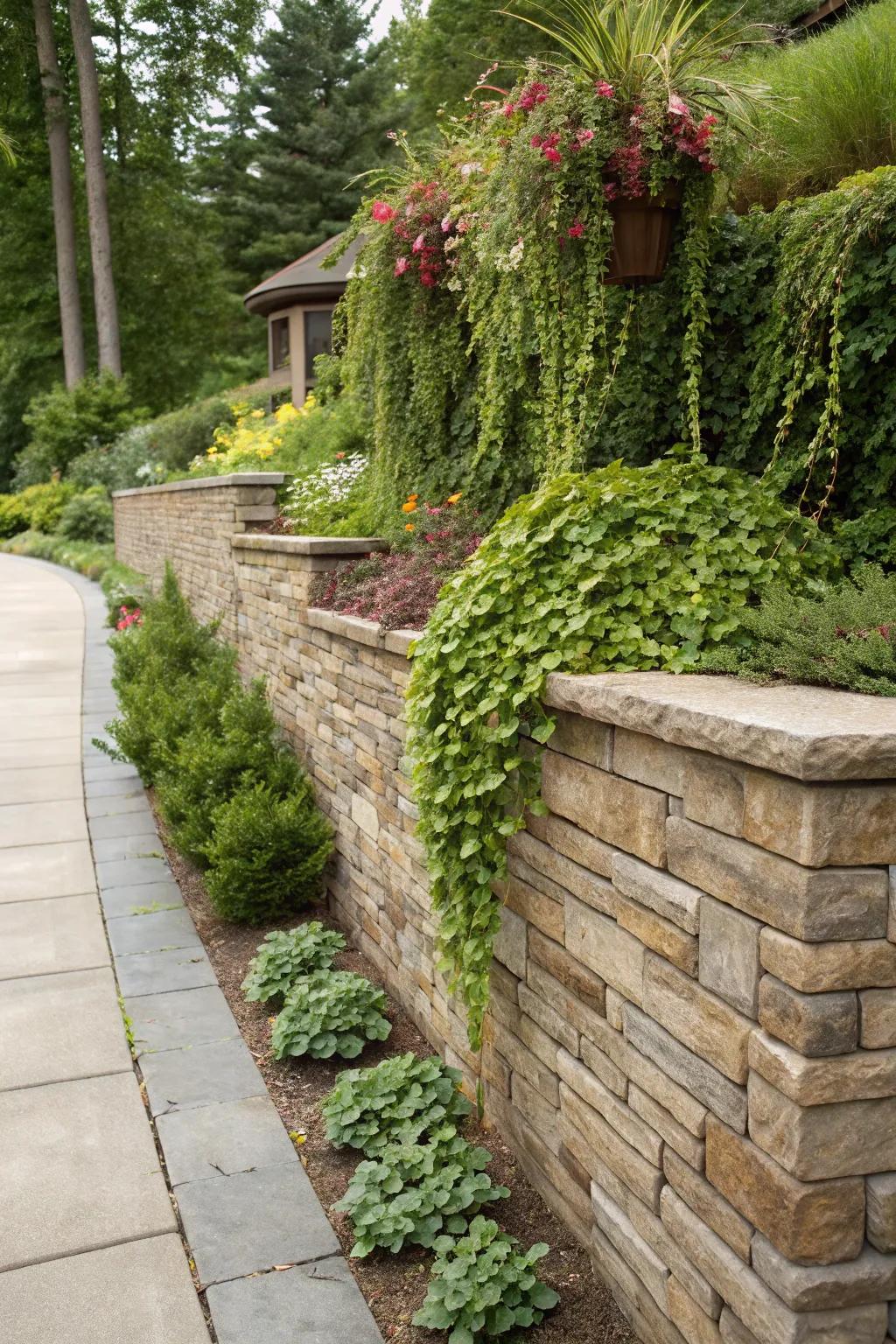 Refine your soil support structure with artificial stone panels that exude natural appeal.