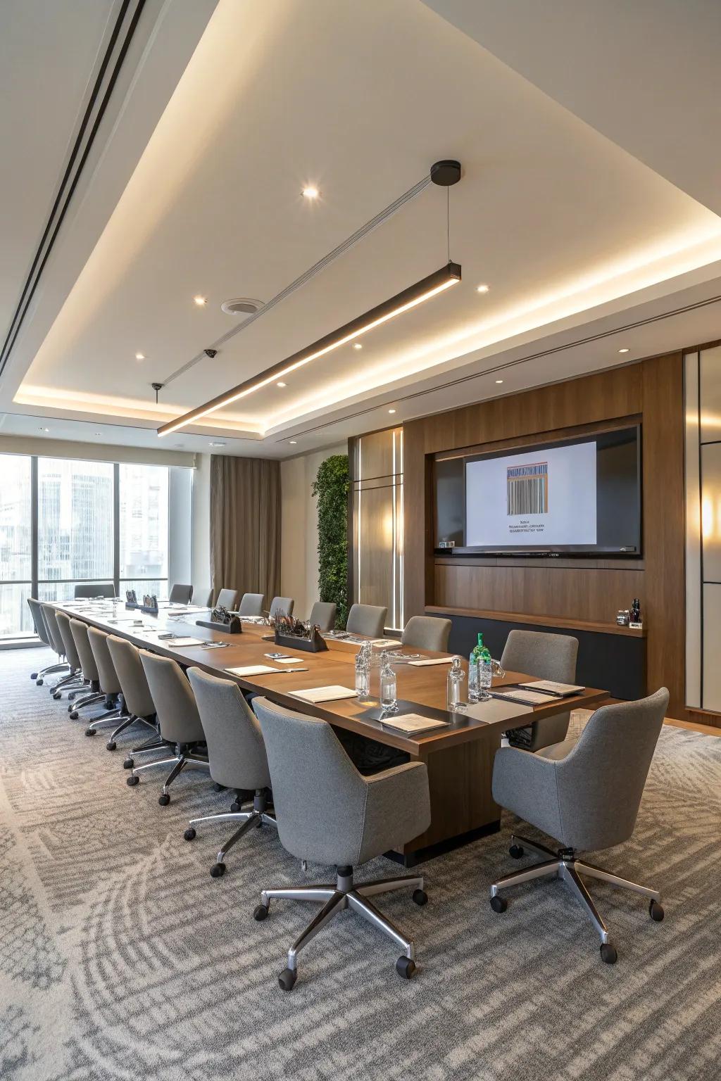 U-shaped seating promoting engagement and visibility.