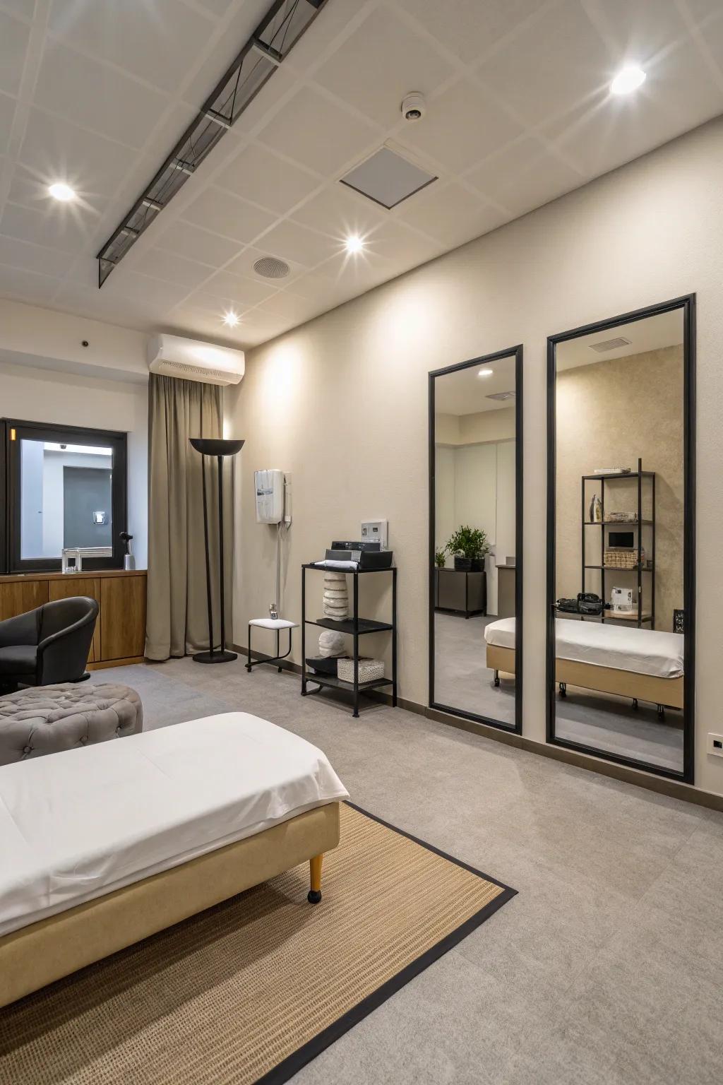 Simple design instills peacefulness in the sculpting zone.