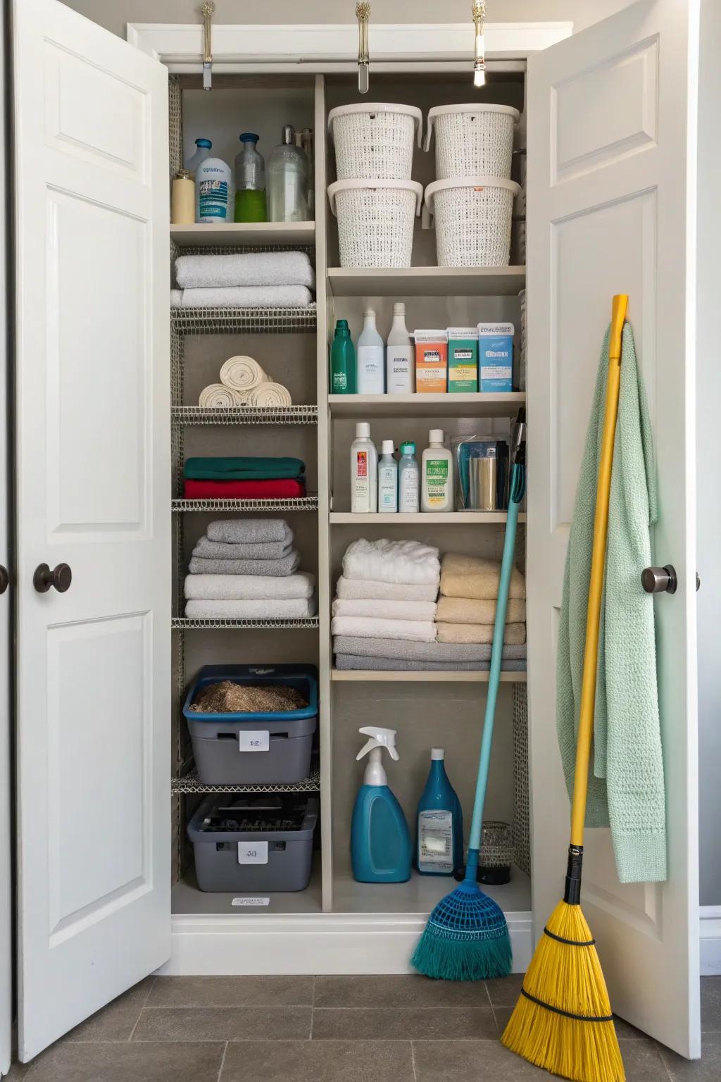 Adapt your storage space with adjustable shelving for maximum versatility.