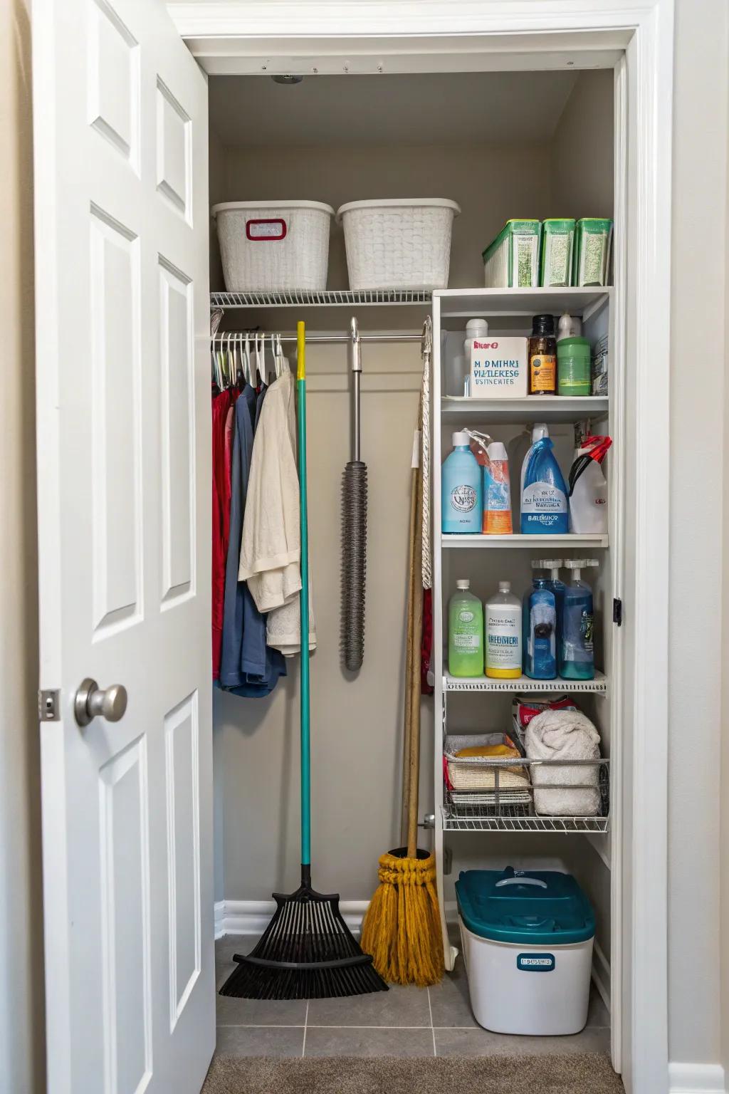 A utility closet that is as practical as it is beautiful.