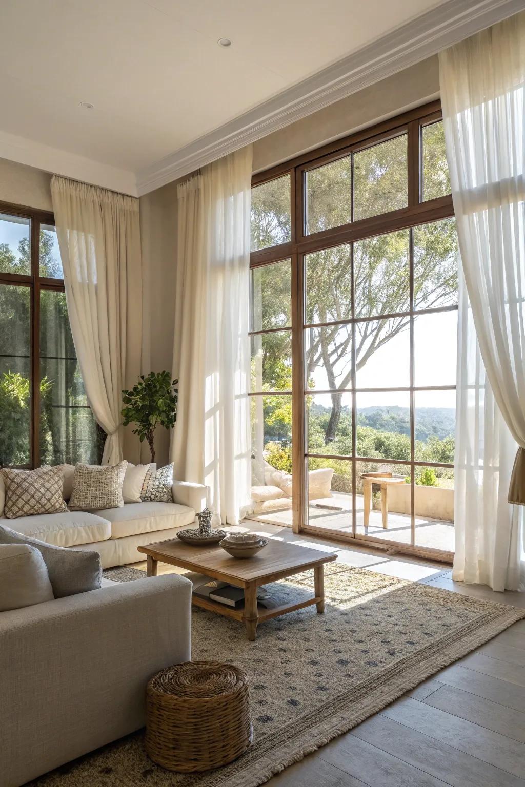 Natural light turns any living room into a cozy and inviting space.