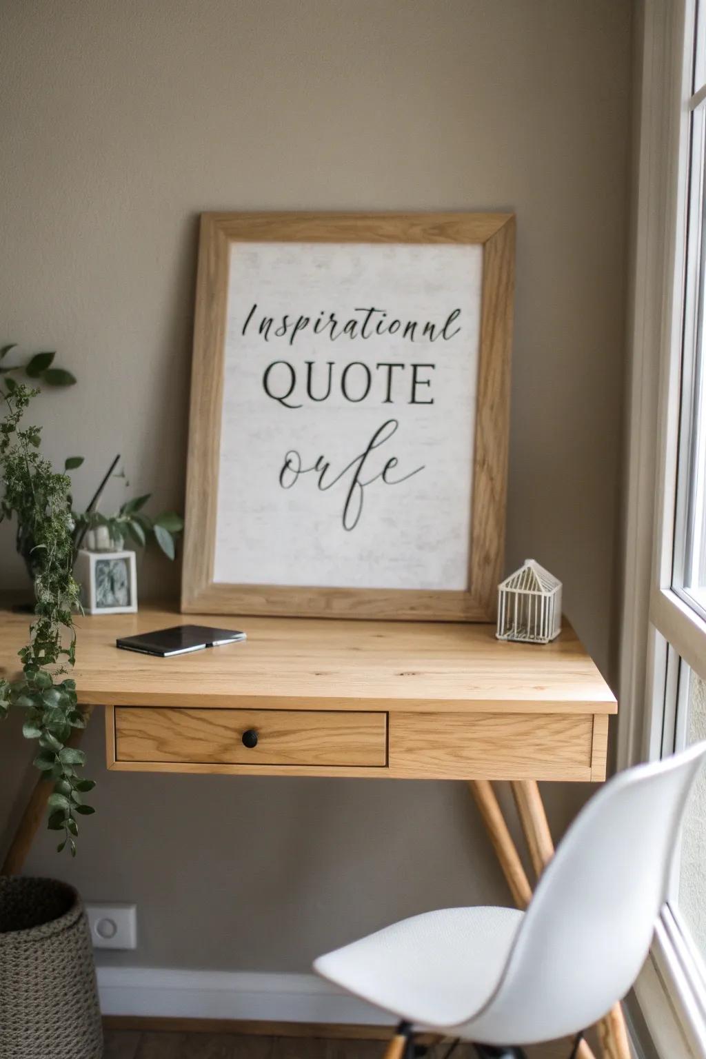 Elevate your space with the grace of calligraphy and the power of words.