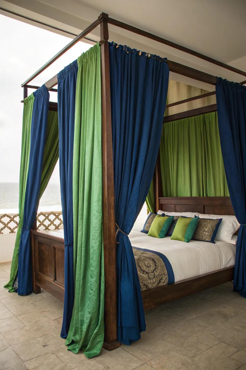 Dramatic colors can inject vibrancy into your bedroom.