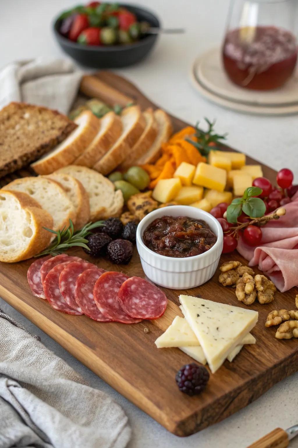 Country charm with homemade breads and preserves.