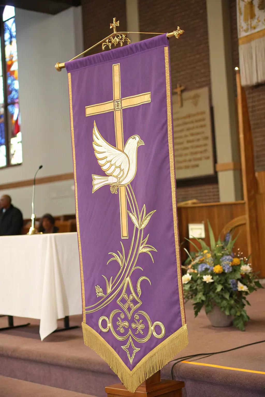 Add a spiritual essence with sacred symbols.