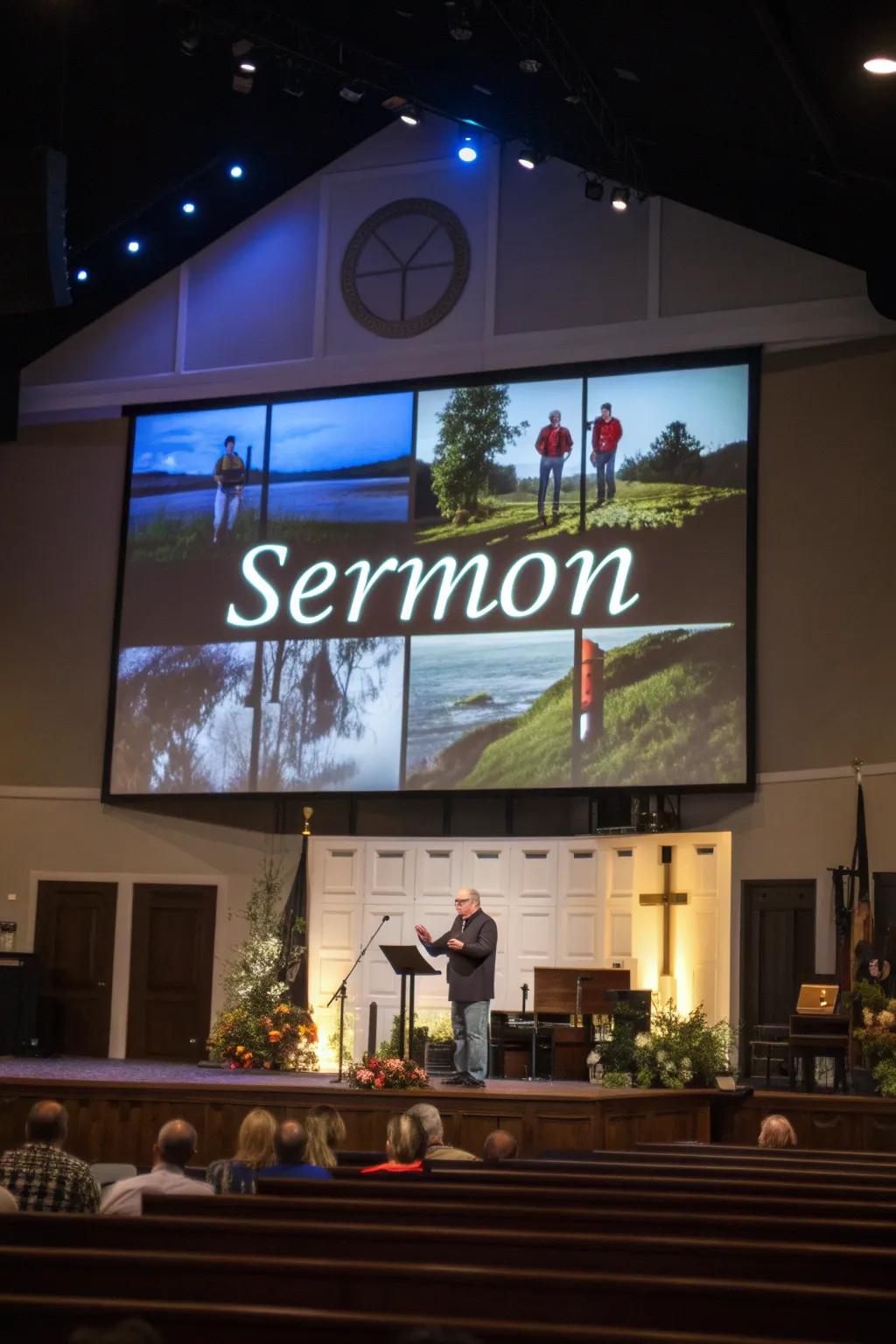 Visual displays enhance worship by promoting clarity and concentration.