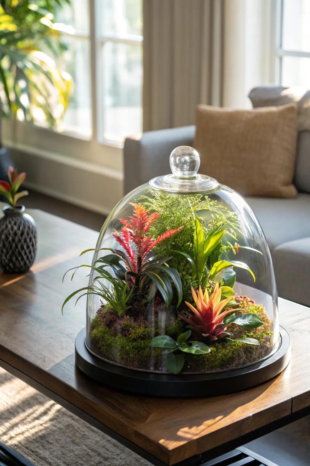 Welcome an exotic canopy into your abode using brilliant foliage.