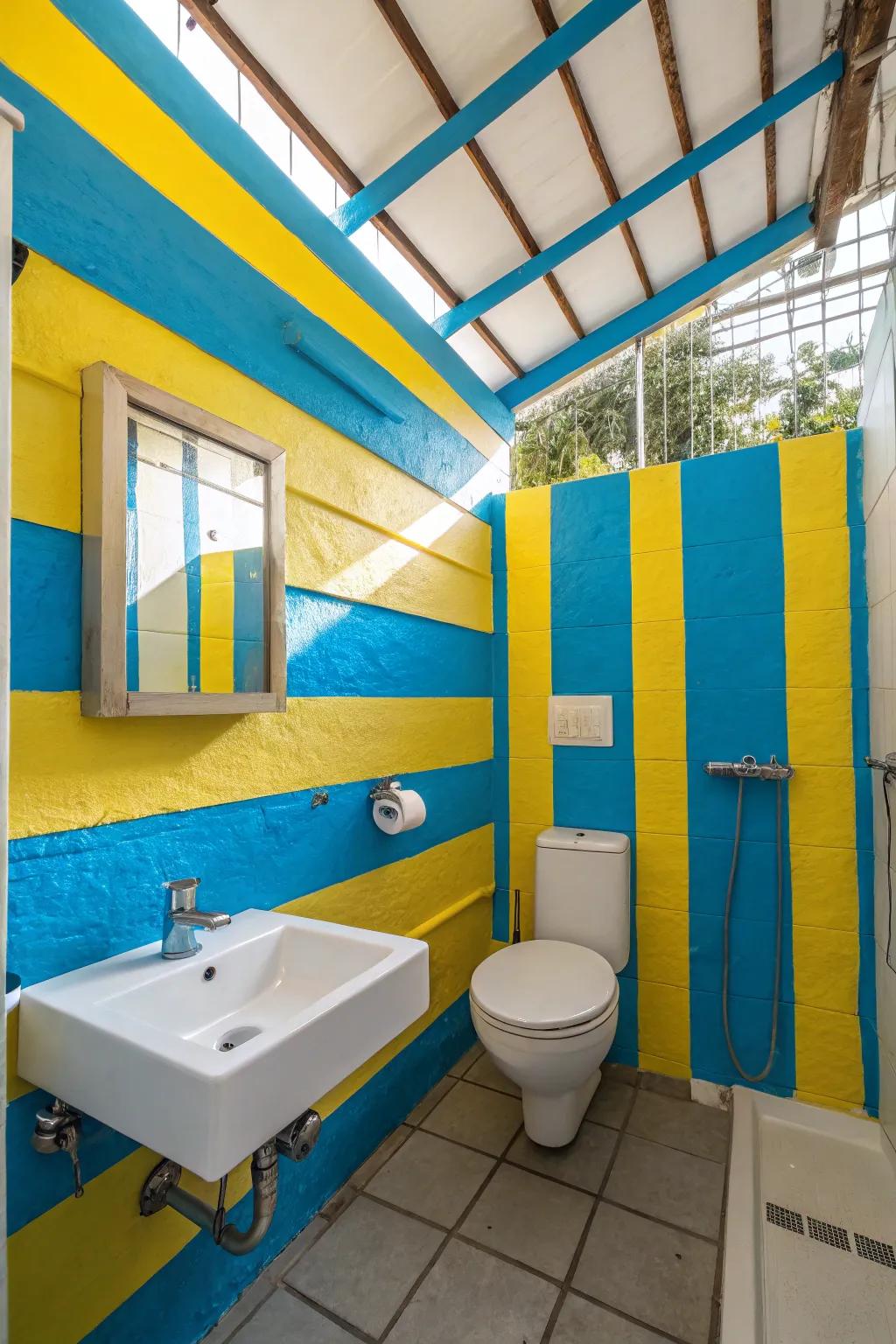 Walls draped in colors as expressive as a vivid masterpiece.