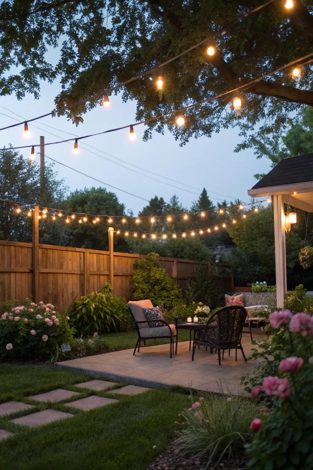 Radiant strands give an enchanting feel to any yard.