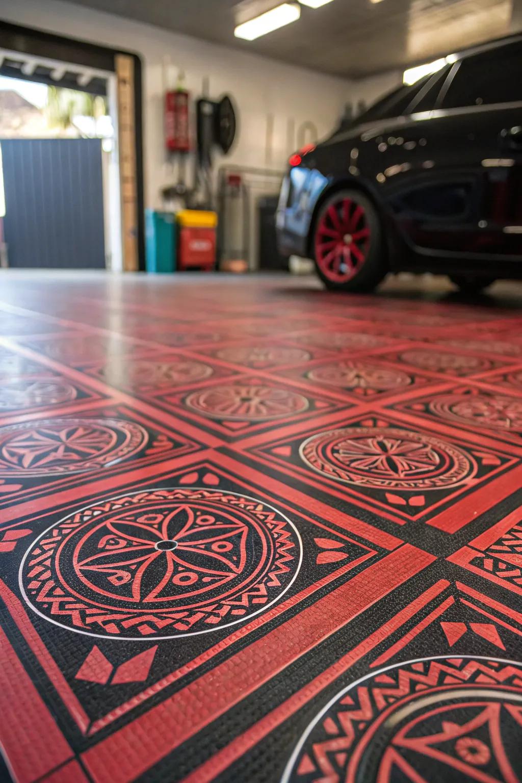 Personalized geometric patterns contribute an individual and artistic flourish.