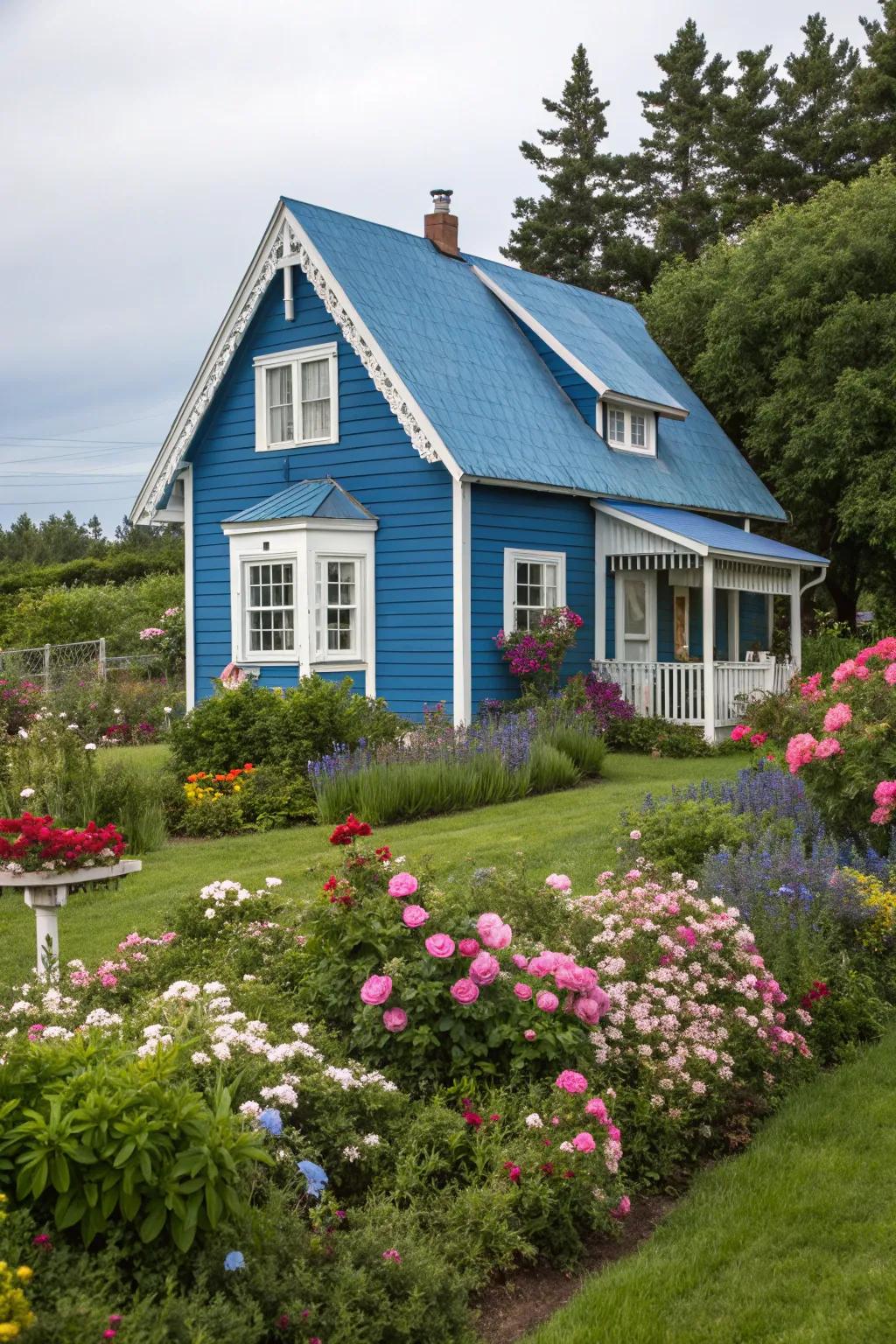 Making a bold statement through carefully selected contrasting colors.