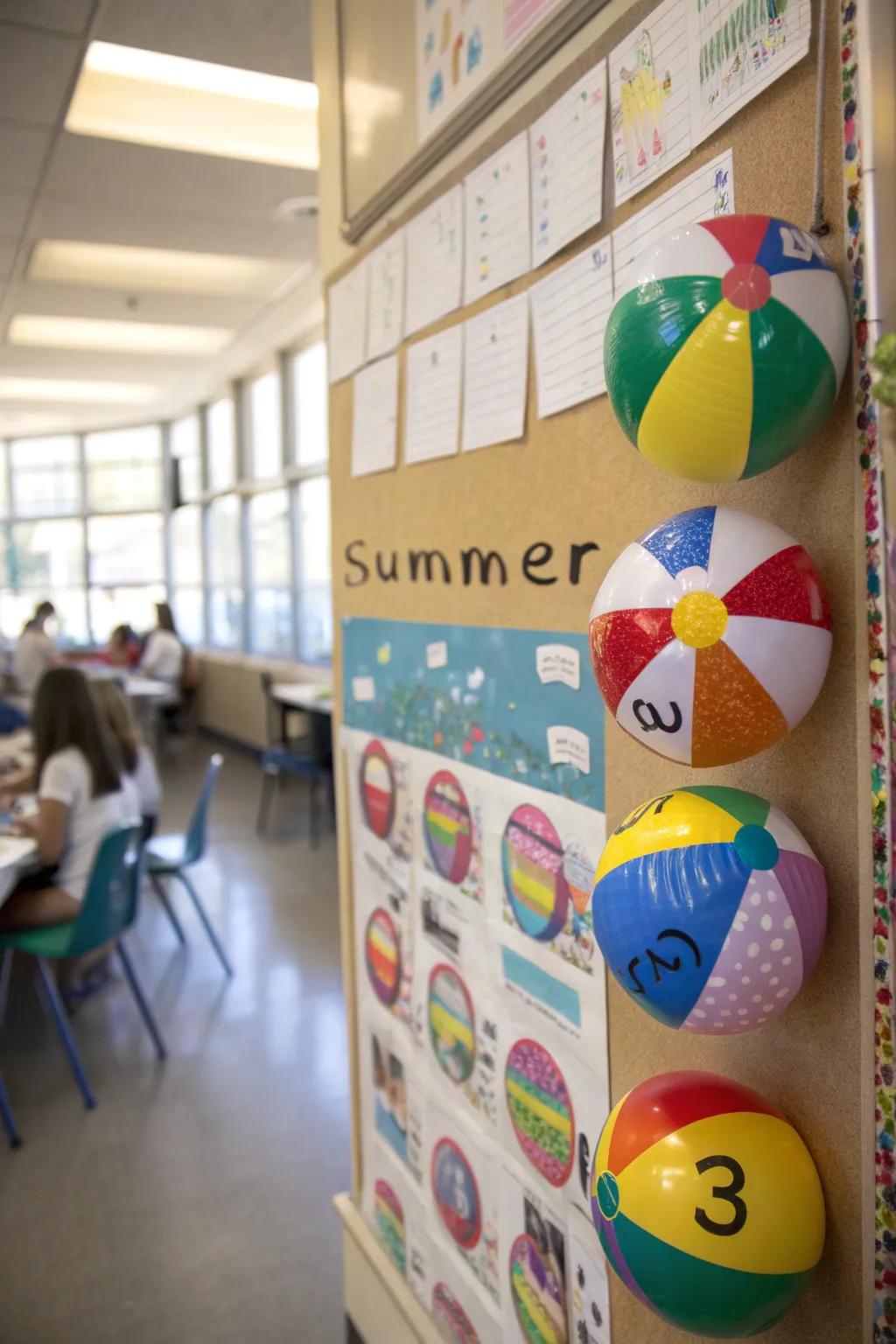 A seaside sphere bonanza bringing summer vibes into the classroom.
