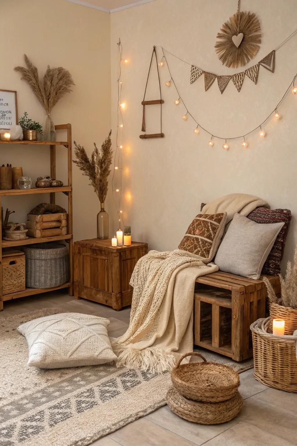 Soothing colors bring warmth and peace to your space.