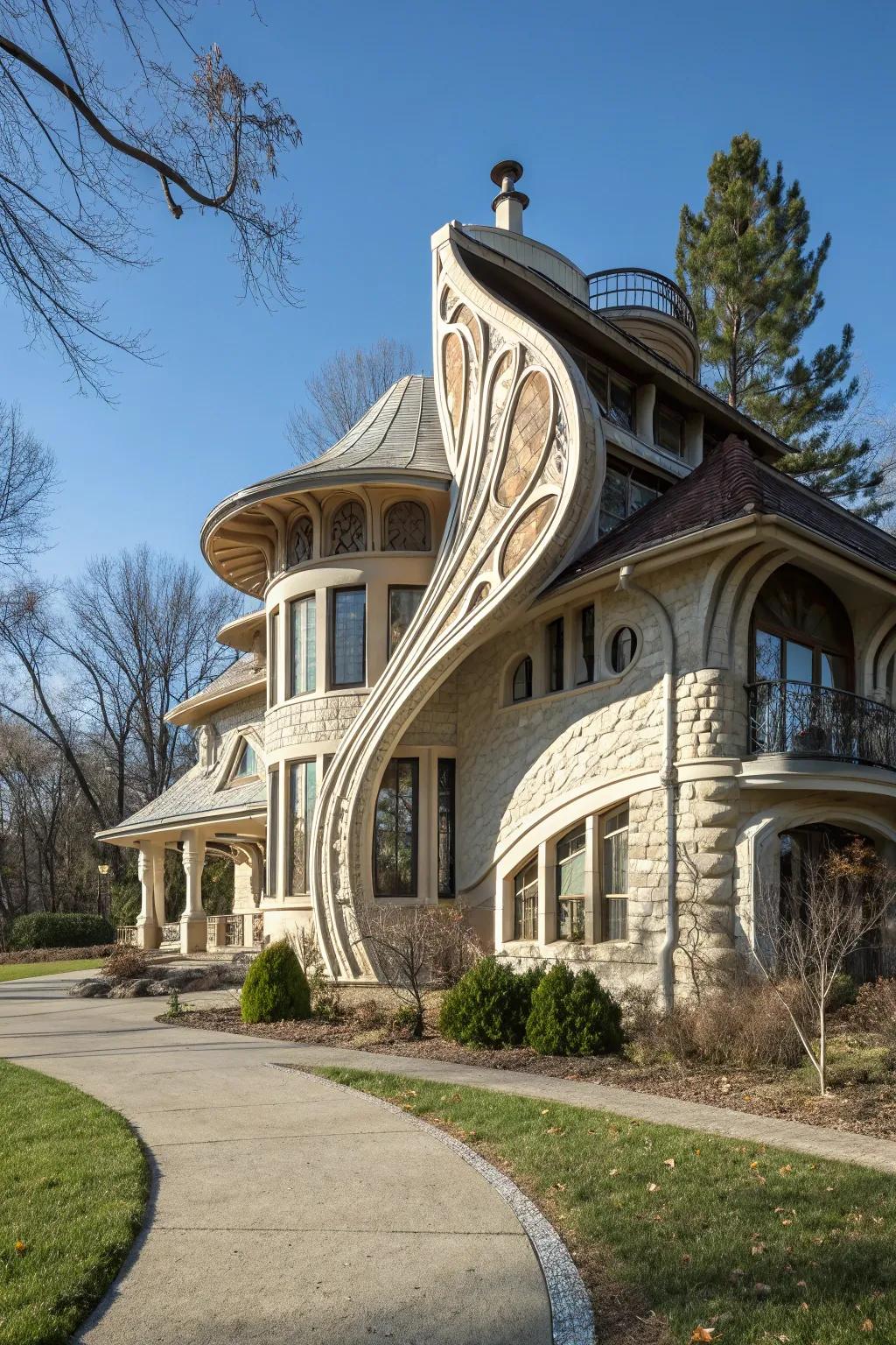 An artistic home design that converts a living space into an artistic masterpiece.