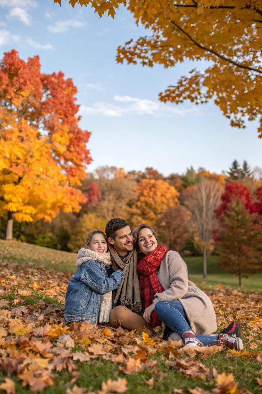 Seasonal themes inject a unique and delightful essence into family photography.