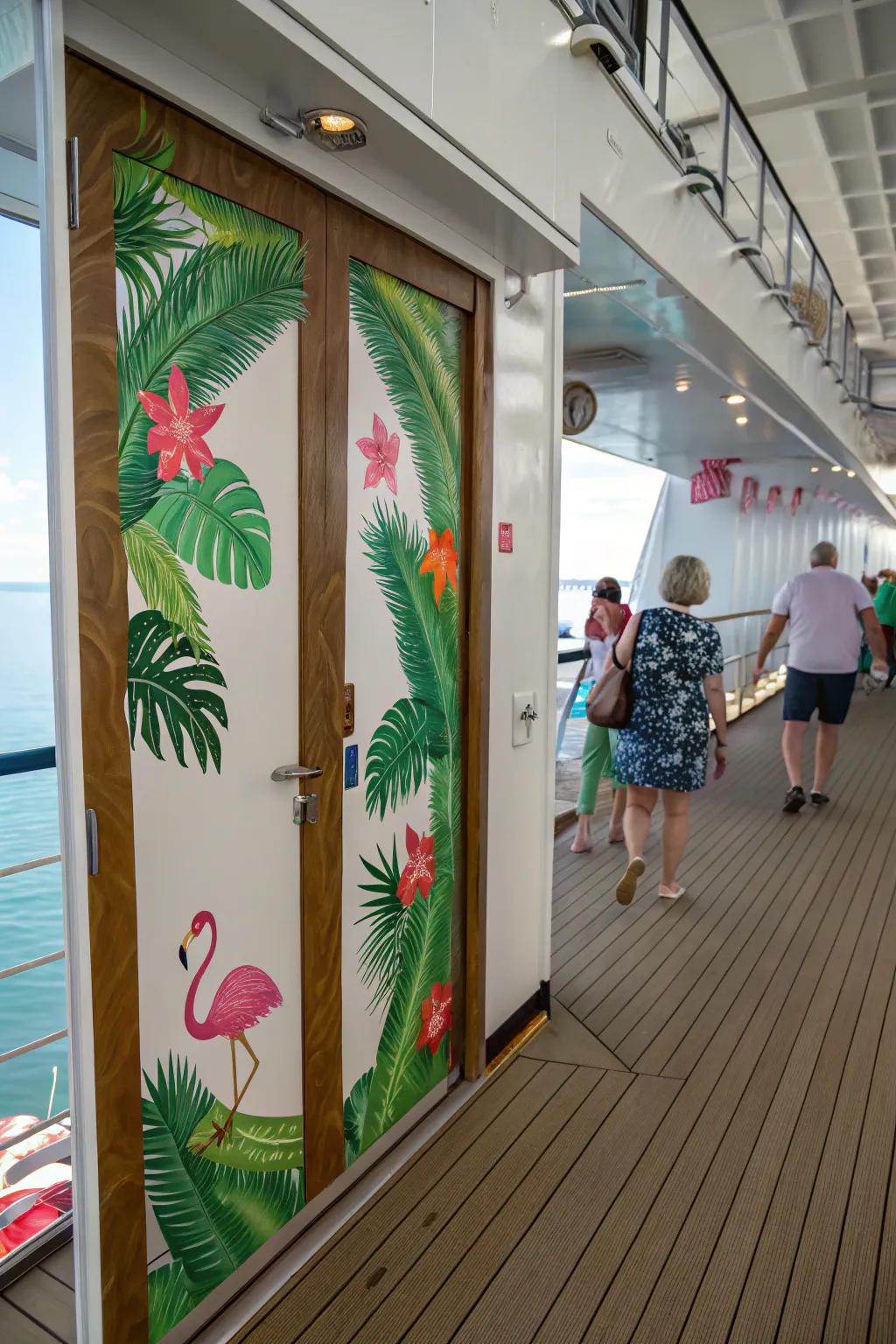 Transform your cruise door into an island escape.