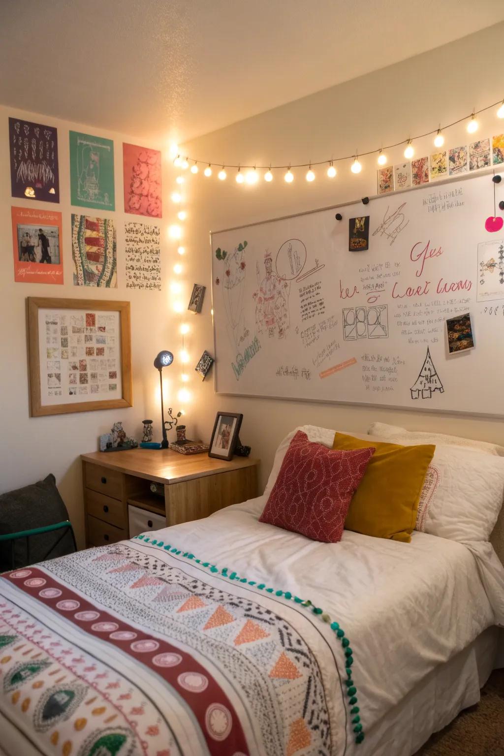 Invigorate your room with splashes of color using vibrant markers.