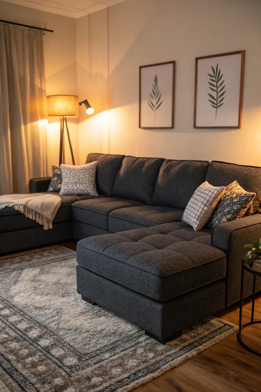 A comfortable area setup for ultimate relaxation.