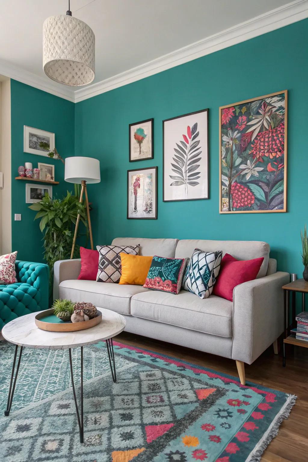 Energize your space with lively hues.