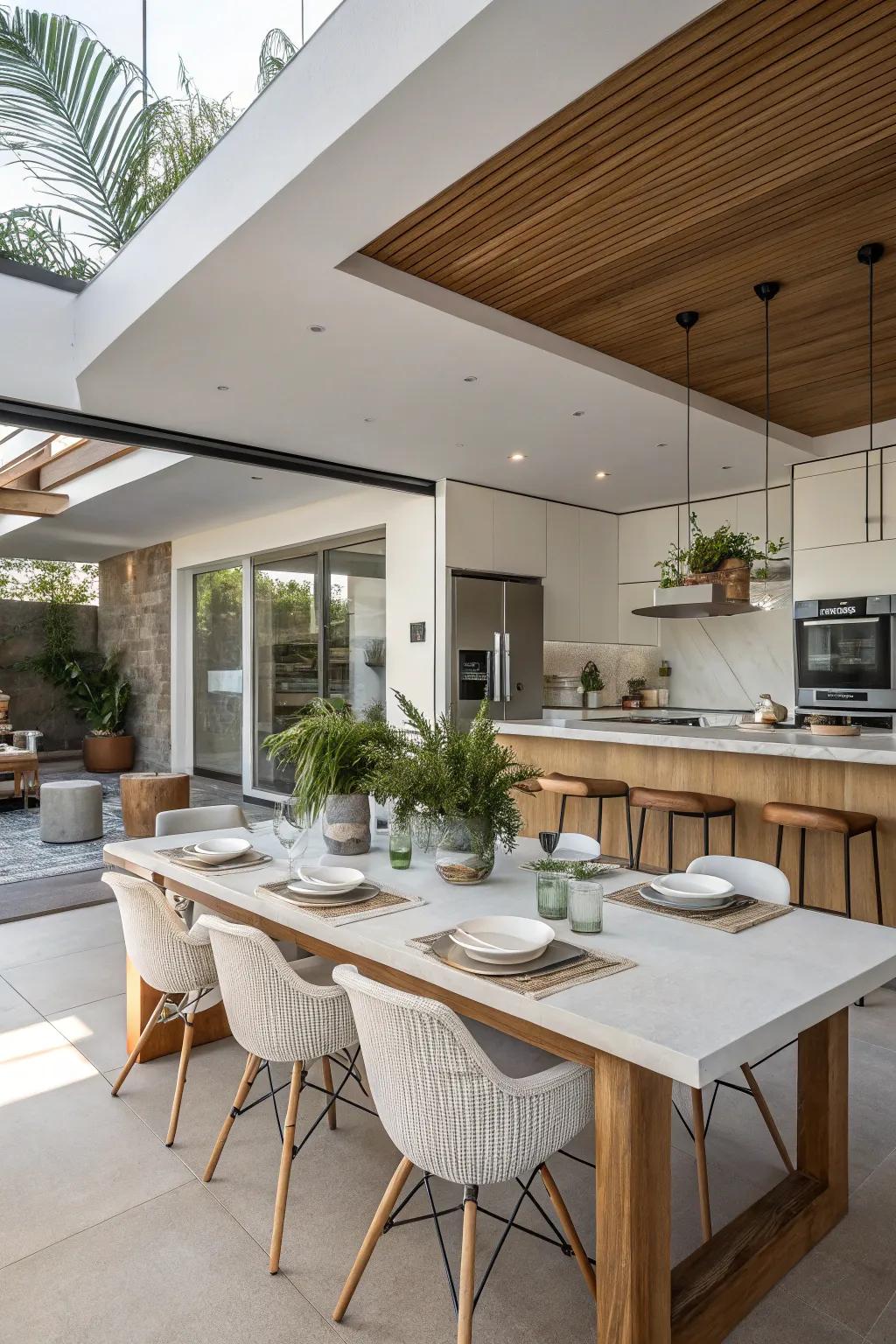 An open-concept layout that sparks conversation and connection.