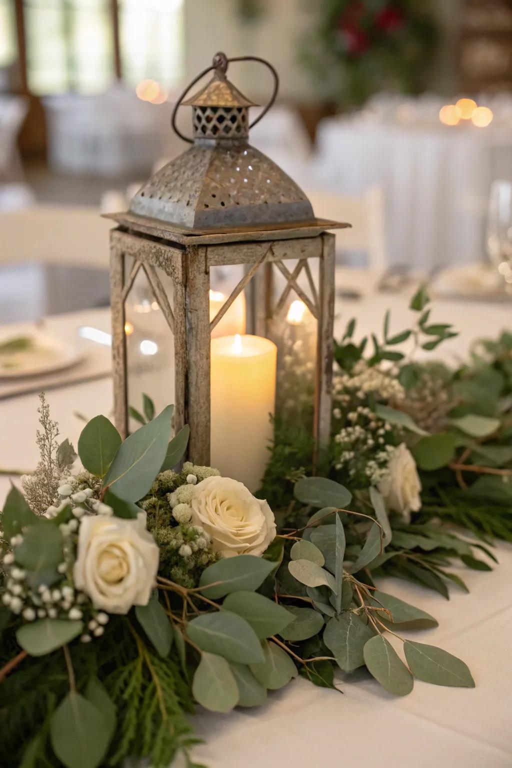 Forge a warm ambiance with radiant beacon centerpieces.