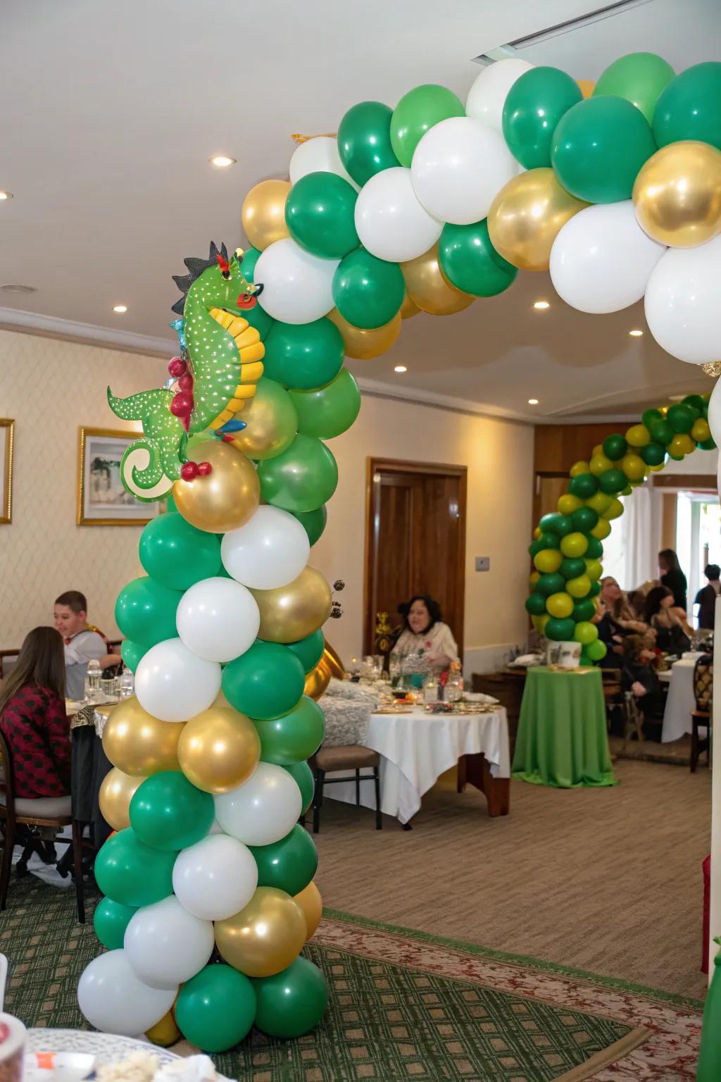 An enchanting orb arc sets the stage for a magical celebration.