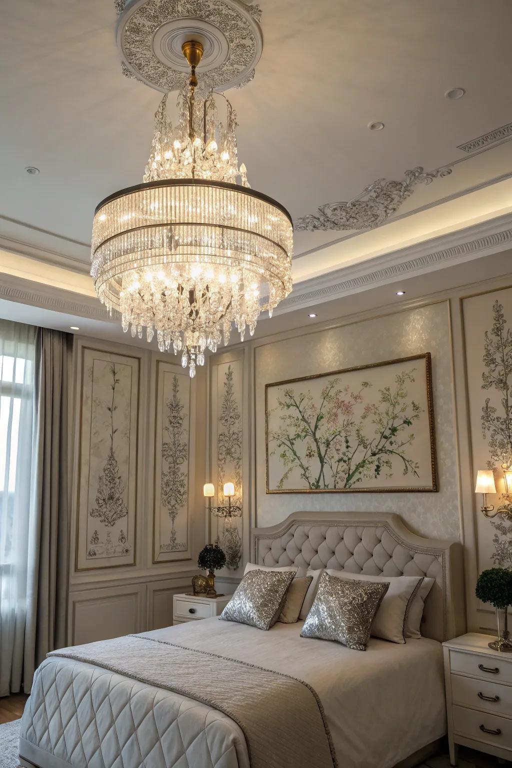 Refined decor brings a touch of glamour to every bedroom.
