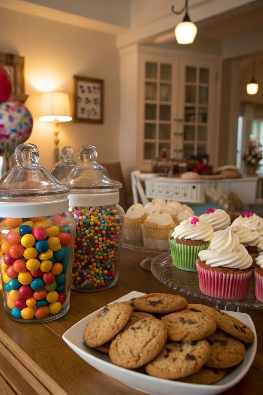 A delightful assortment of handmade and store-bought treats.